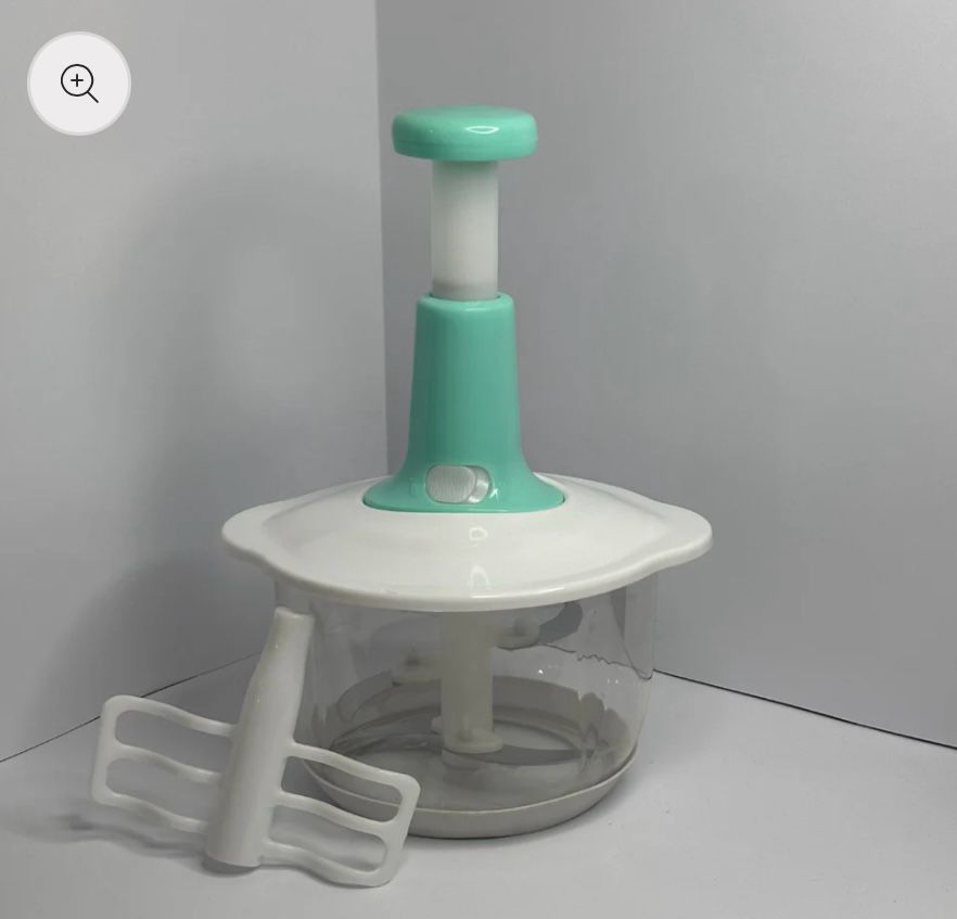 Manual Hand-Push Food Chopper | Vegetable Cutter & Mixer | Fast & Easy Food Prep