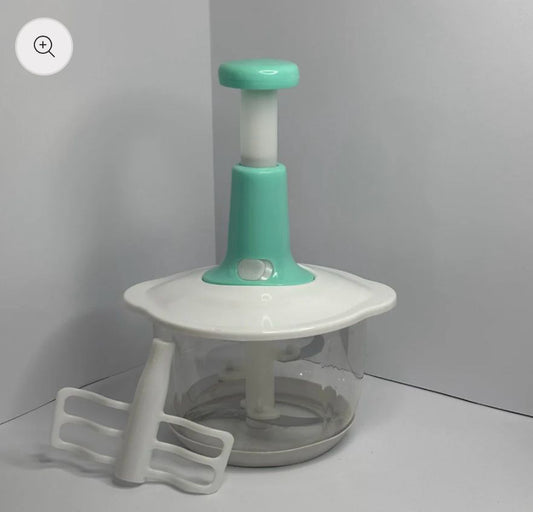 Manual Hand-Push Food Chopper | Vegetable Cutter & Mixer | Fast & Easy Food Prep