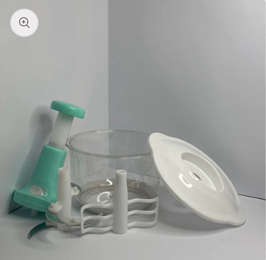Manual Hand-Push Food Chopper | Vegetable Cutter & Mixer | Fast & Easy Food Prep
